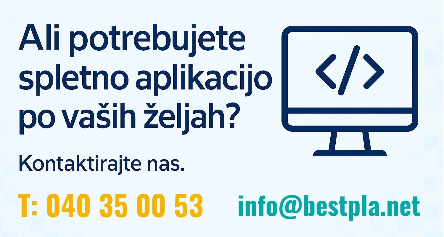 Aplikacija samo za vaše potrebe - telefon: 040 35 00 53